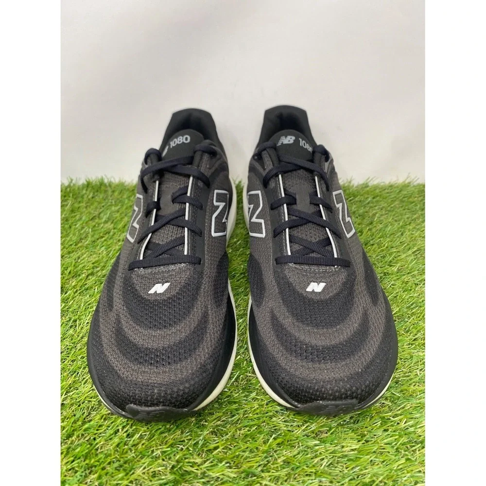 New Balance Fresh Foam X 1080 Mens 12 Black White Sneakers Running Shoes Comfort